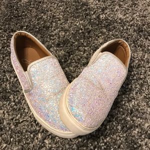 (SOLD) Hilo sparkle slide on shoes